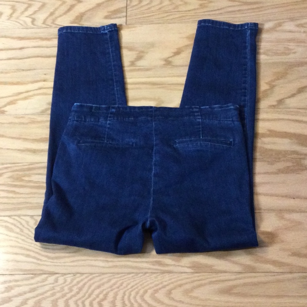 6 Talbots Heritage Ankle Side Zip Blue Denim Jeans - Picture 3 of 16